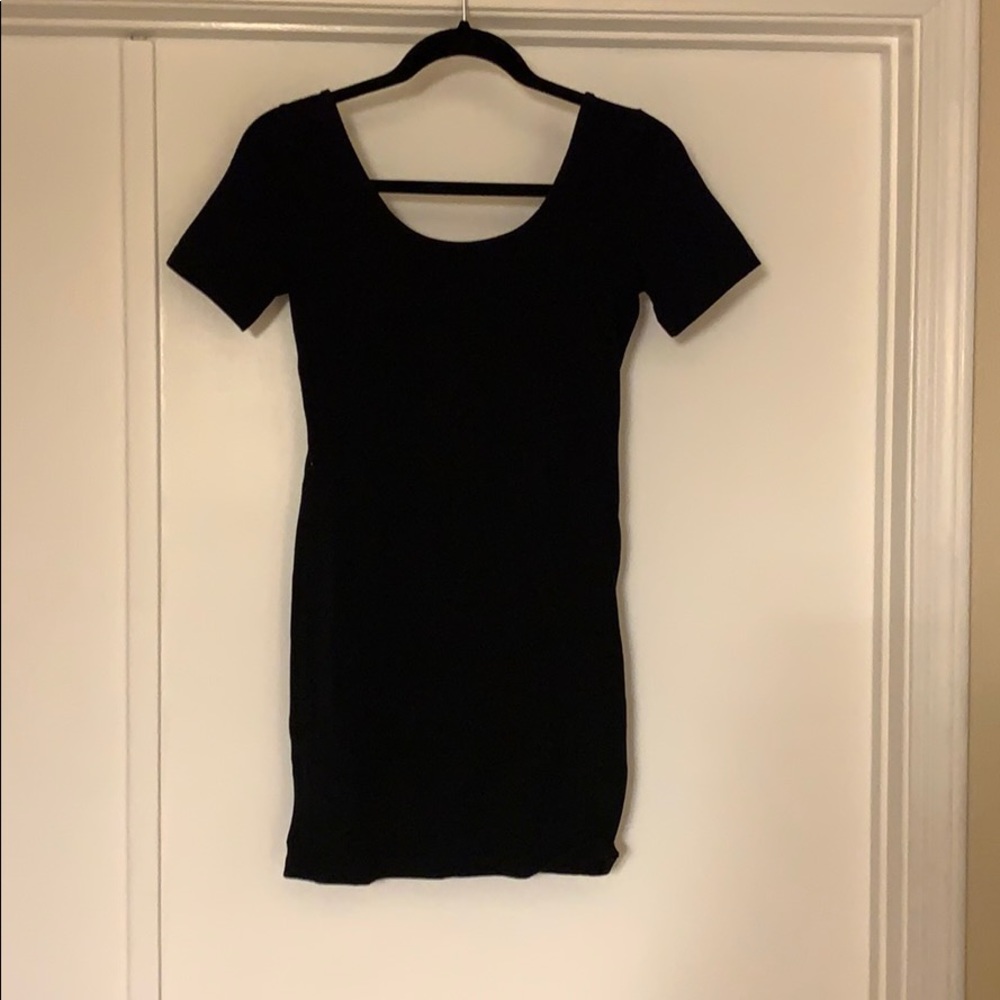 Black t-shirt dress